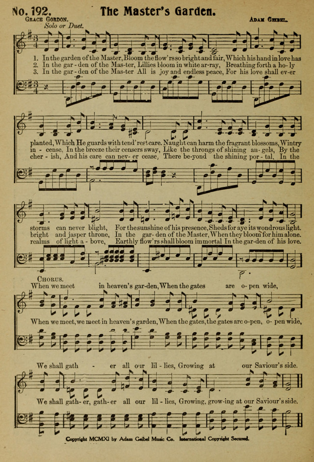 Ideal Sunday School Hymns page 192