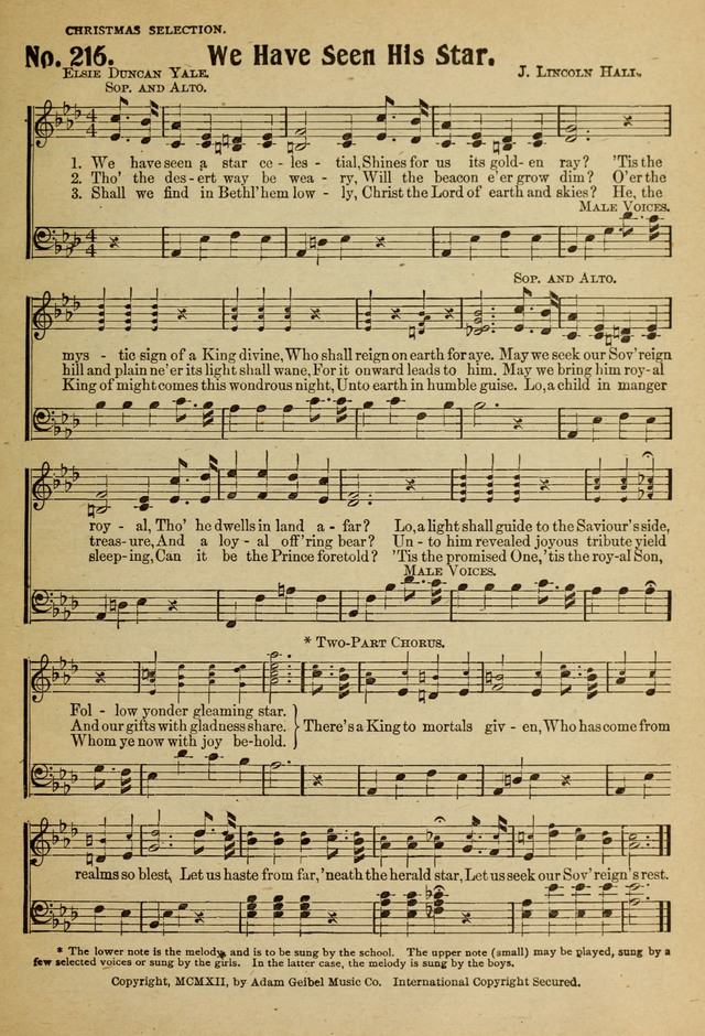 Ideal Sunday School Hymns page 209