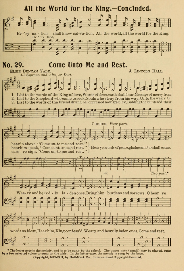 Ideal Sunday School Hymns page 29