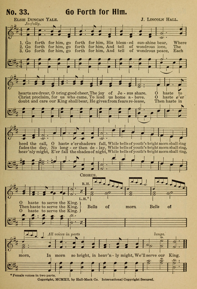 Ideal Sunday School Hymns page 33