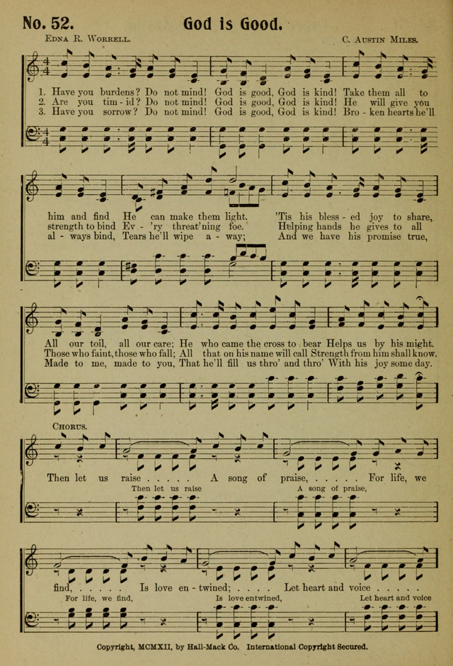 Ideal Sunday School Hymns page 52