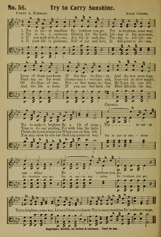 Ideal Sunday School Hymns page 56