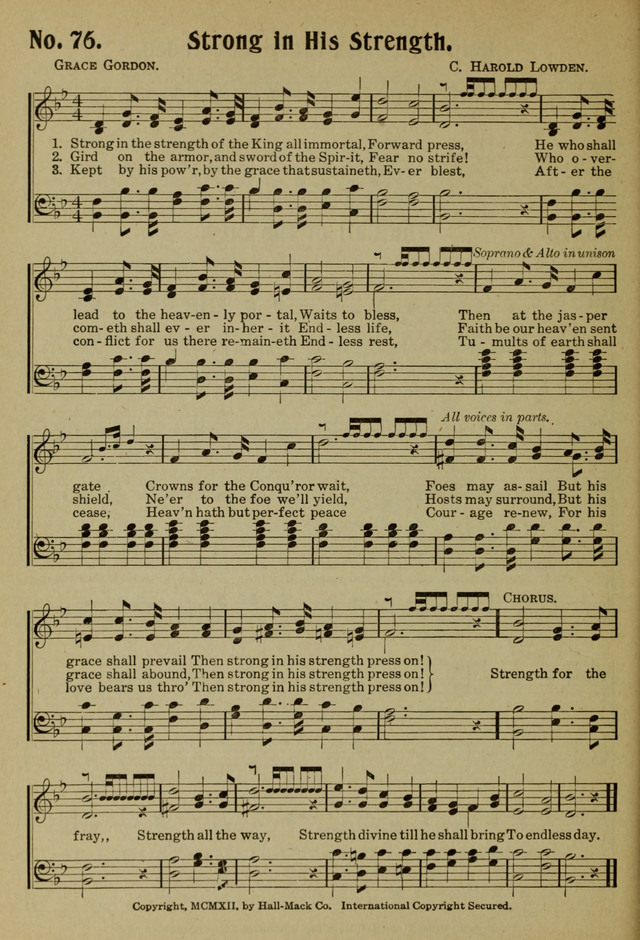 Ideal Sunday School Hymns page 76
