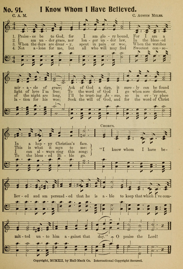 Ideal Sunday School Hymns page 91