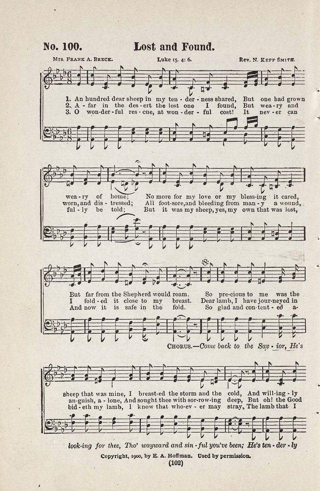 The Joy Bells of Canaan or Burning Bush Songs No. 2 page 100