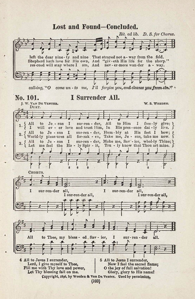 The Joy Bells of Canaan or Burning Bush Songs No. 2 page 101