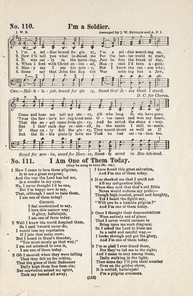 The Joy Bells of Canaan or Burning Bush Songs No. 2 page 111