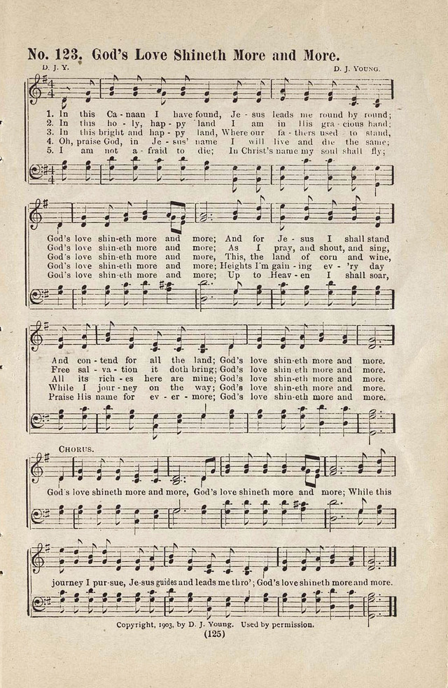 The Joy Bells of Canaan or Burning Bush Songs No. 2 page 123