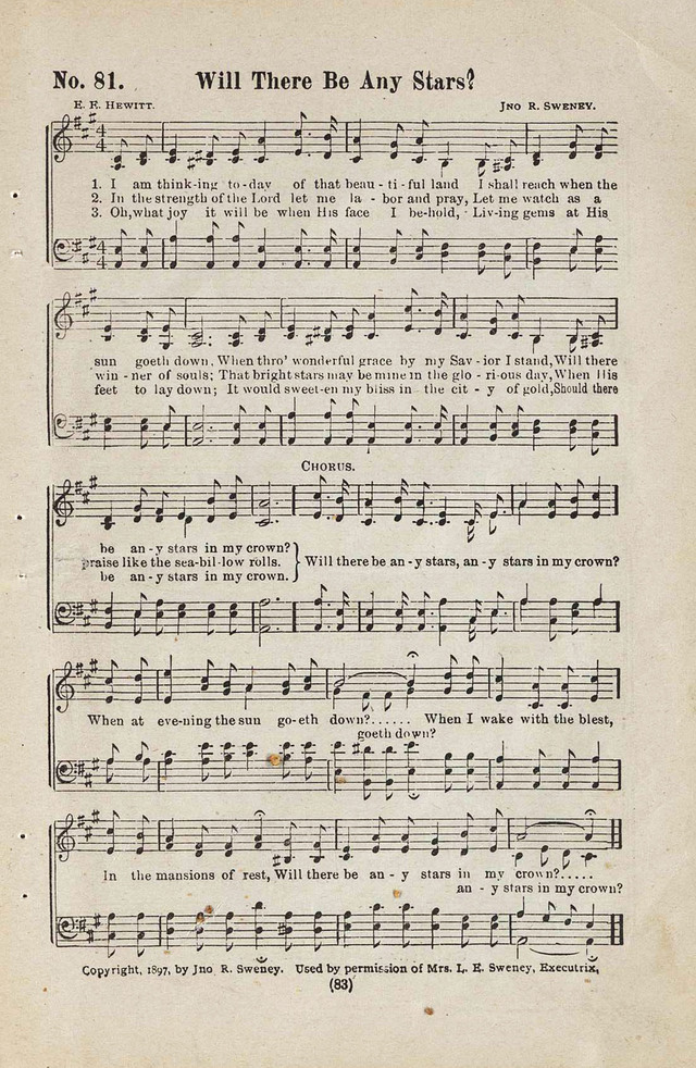 The Joy Bells of Canaan or Burning Bush Songs No. 2 page 81
