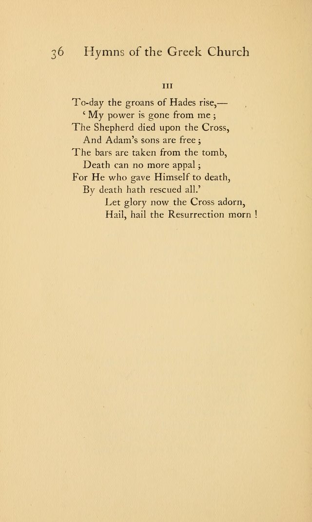Hymns of the Greek Church page 36