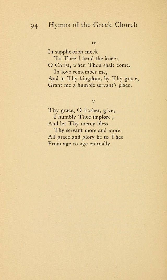 Hymns of the Greek Church page 94