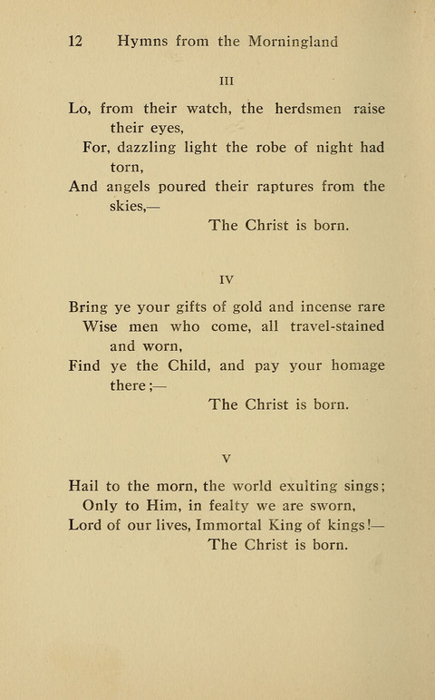 Hymns from the Morningland page 11