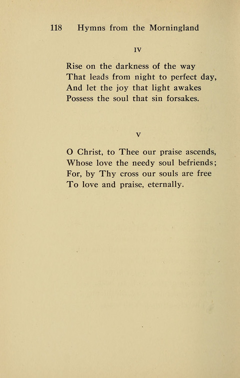 Hymns from the Morningland page 117