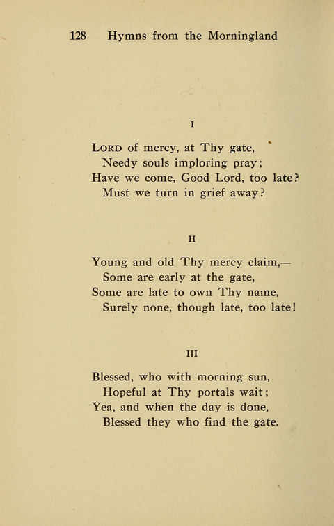 Hymns from the Morningland page 127