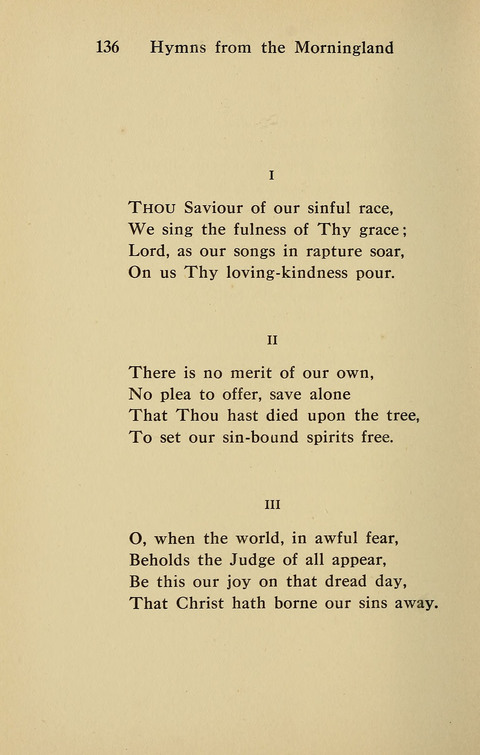 Hymns from the Morningland page 135