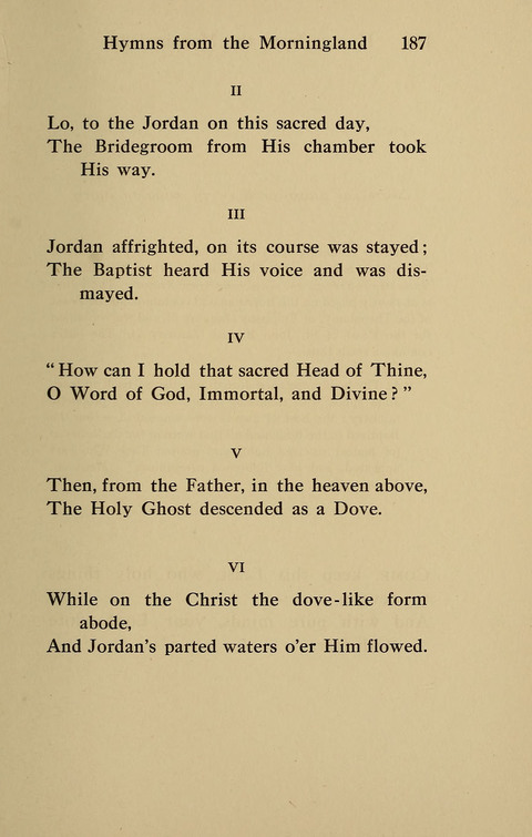 Hymns from the Morningland page 186