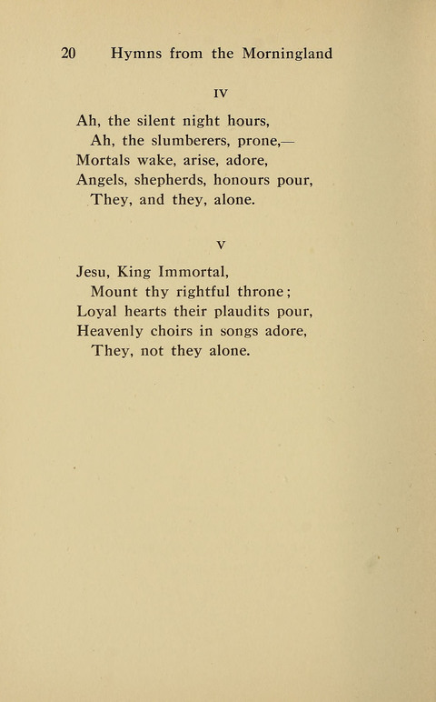 Hymns from the Morningland page 19