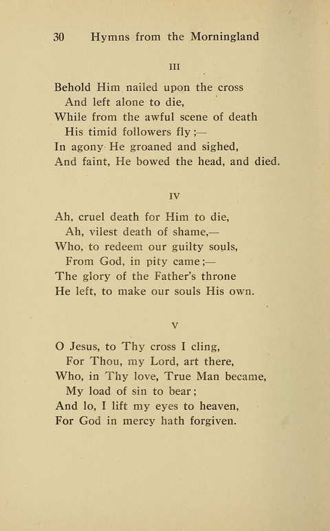Hymns from the Morningland page 29