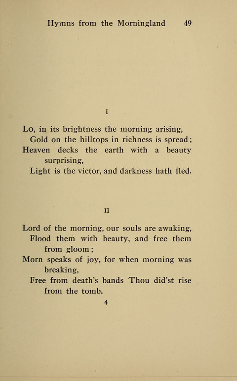 Hymns from the Morningland page 48