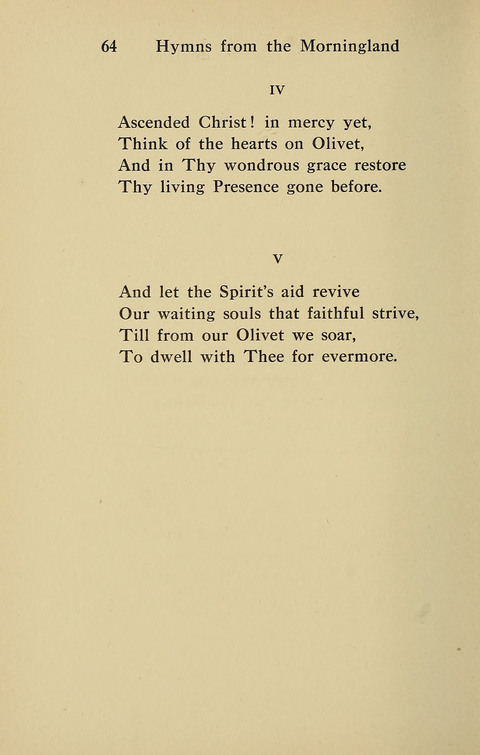 Hymns from the Morningland page 63