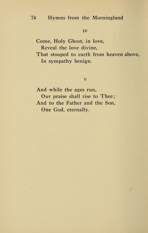 Hymns from the Morningland page 73