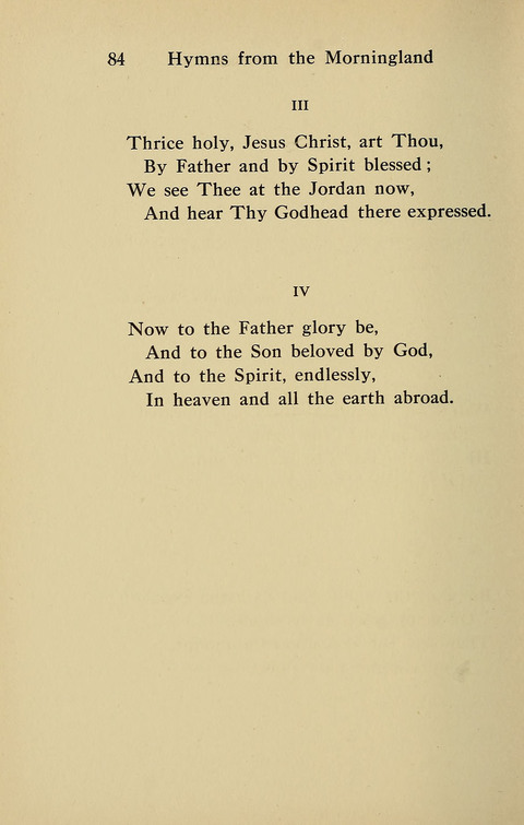 Hymns from the Morningland page 83
