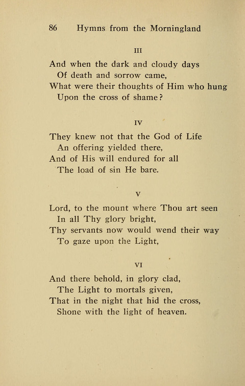 Hymns from the Morningland page 85