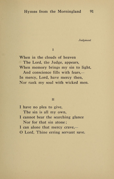 Hymns from the Morningland page 90