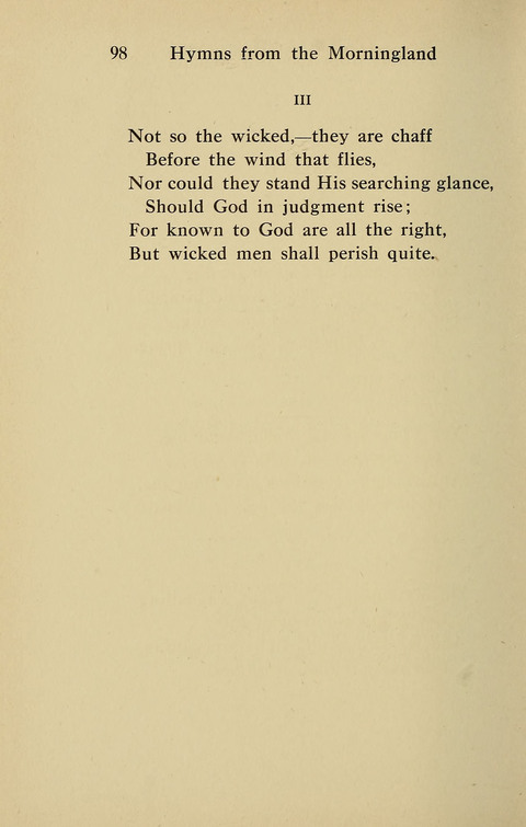 Hymns from the Morningland page 97