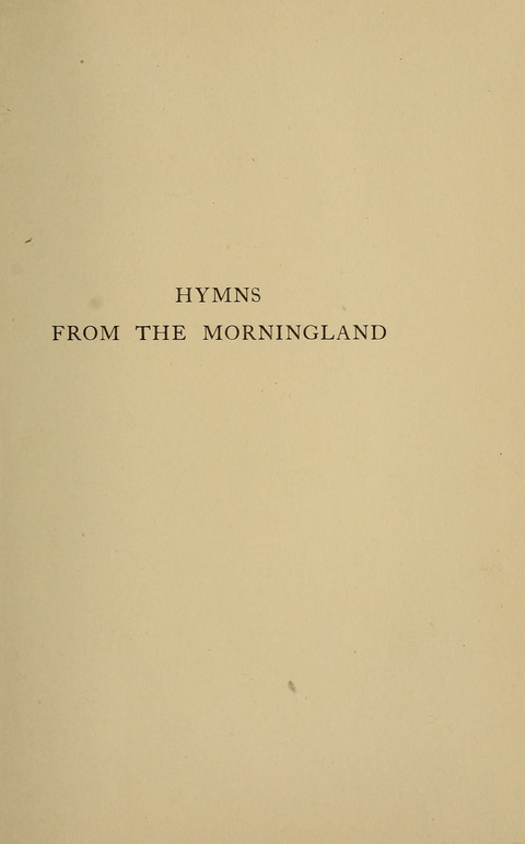 Hymns from the Morningland page v