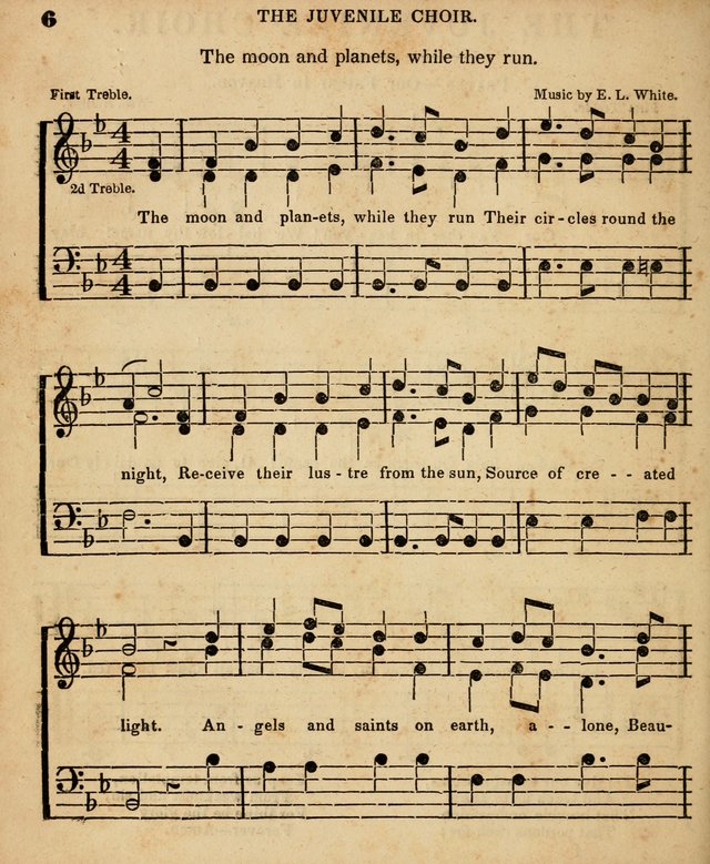 Juvenile Choir: for the use of Sabbath Schools, Bible Classes and the social circle page 6