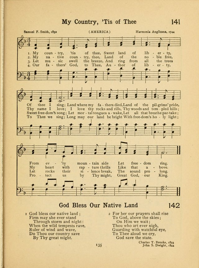 Junior Carols: a collection of sacred songs for Junior Societies, Sunday Schools, the Home Circle page 135
