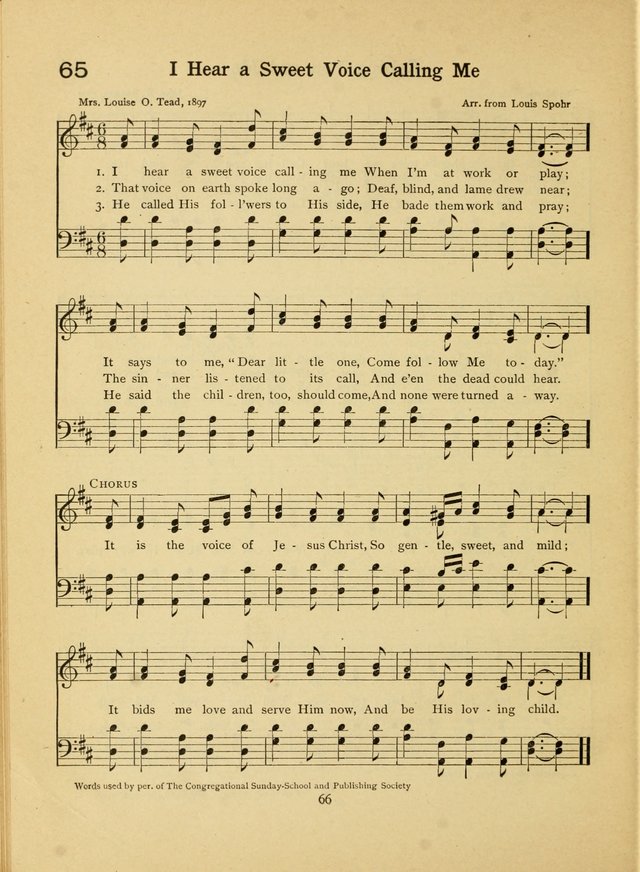 Junior Carols: a collection of sacred songs for Junior Societies, Sunday Schools, the Home Circle page 66