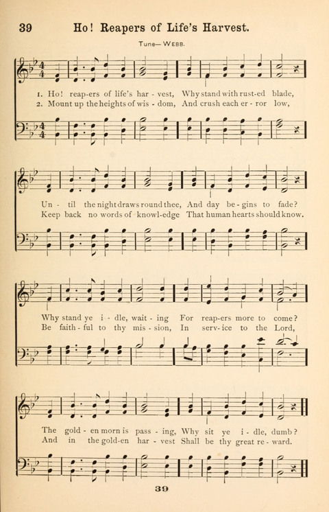 The Junior Hymnal page 39