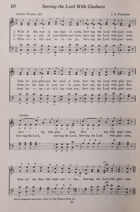 The Junior Hymnal page 10
