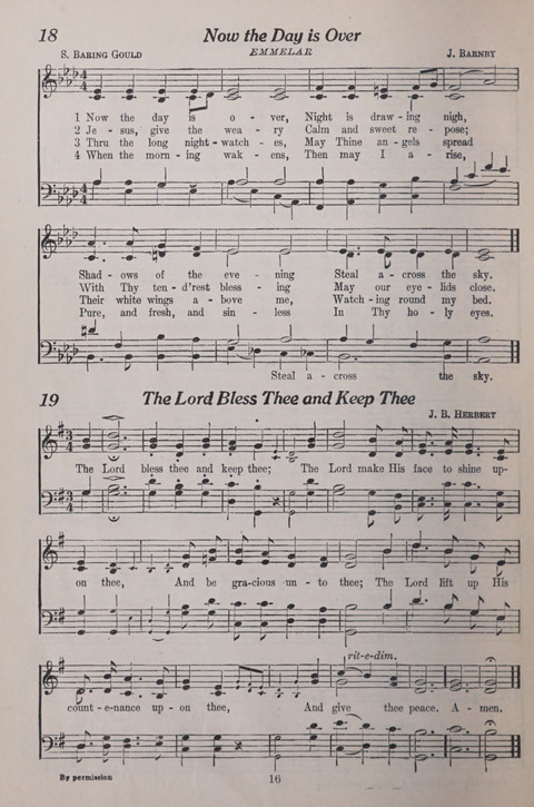 The Junior Hymnal page 16