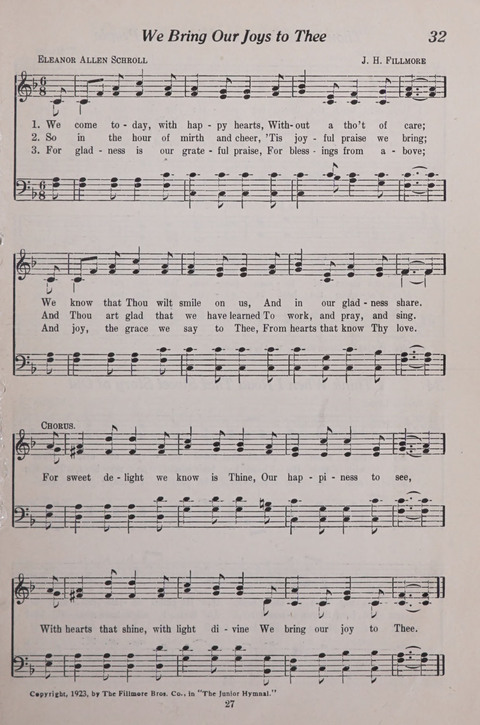 The Junior Hymnal page 27