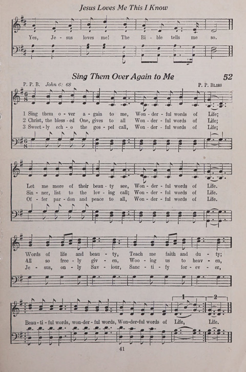 The Junior Hymnal page 41