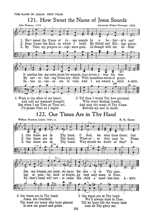 The Junior Hymnal, Containing Sunday School and Luther League Liturgy and Hymns for the Sunday School page 102