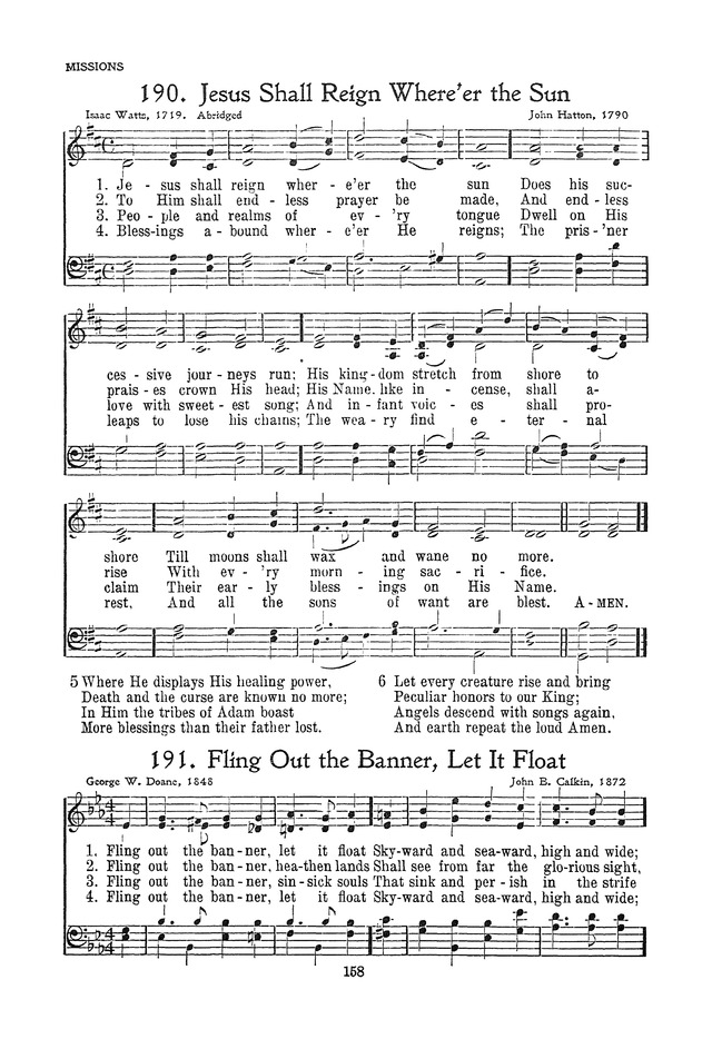 The Junior Hymnal, Containing Sunday School and Luther League Liturgy and Hymns for the Sunday School page 158