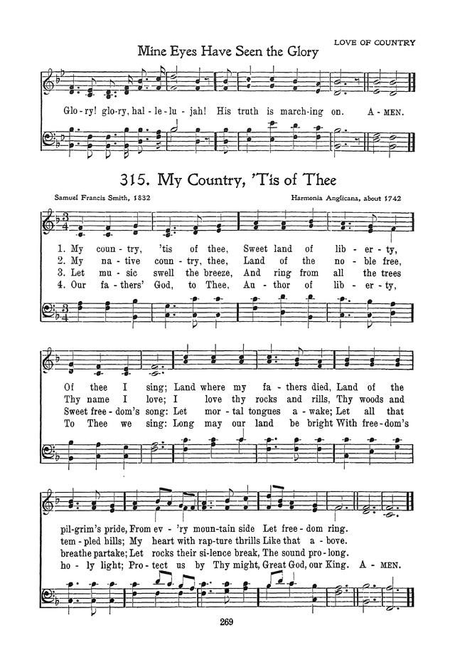 The Junior Hymnal, Containing Sunday School and Luther League Liturgy and Hymns for the Sunday School page 269