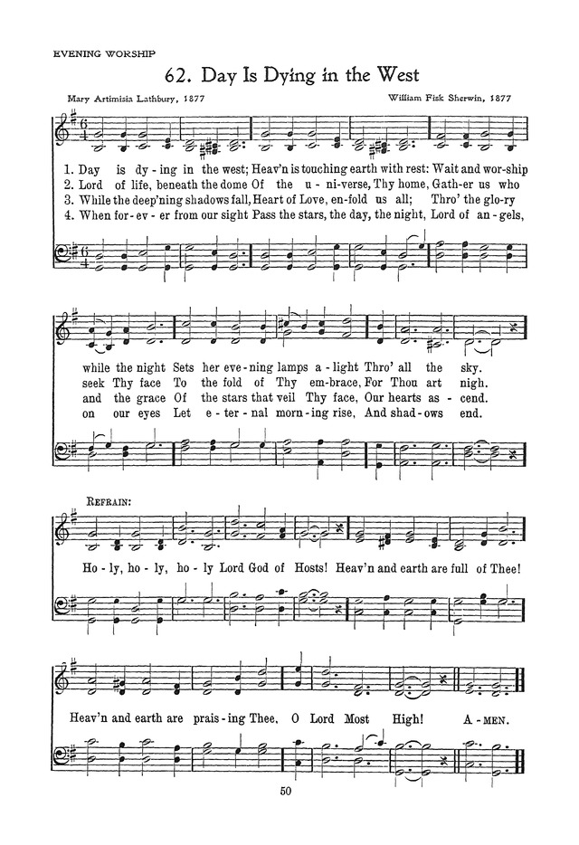 The Junior Hymnal, Containing Sunday School and Luther League Liturgy and Hymns for the Sunday School page 50