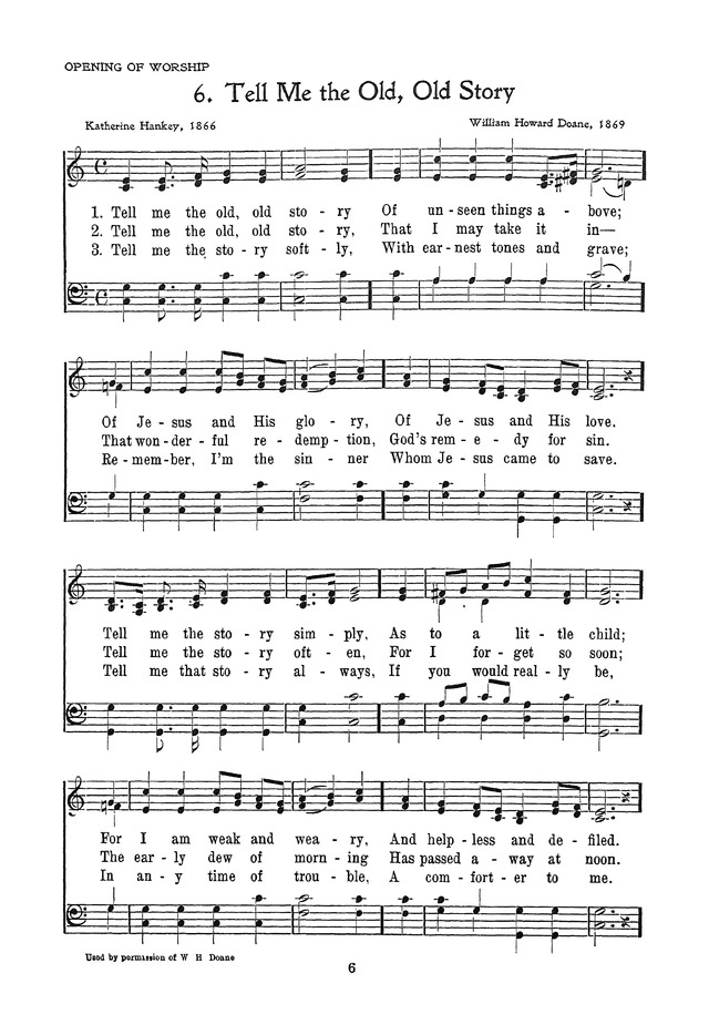 The Junior Hymnal, Containing Sunday School and Luther League Liturgy and Hymns for the Sunday School page 6