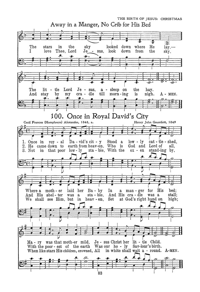 The Junior Hymnal, Containing Sunday School and Luther League Liturgy and Hymns for the Sunday School page 83