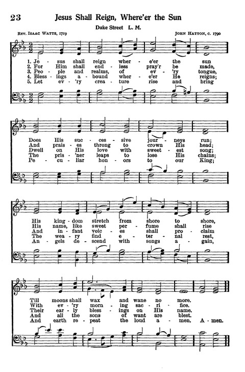 Junior Hymns and Songs: for use in Church School, Sunday Session, Week Day Session, Vacation Session, Junior Societies (Judson Ed.) page 23