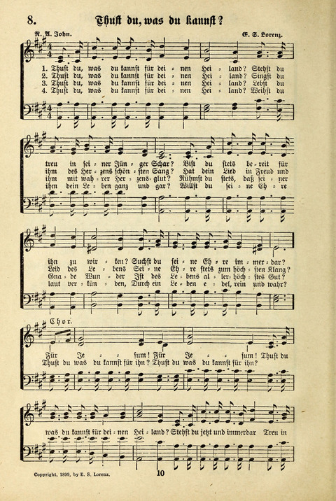 Jubel-Klänge: eine Sammlung geistlicher Lieder für Sonntagschulen und Jugendvereine page 10