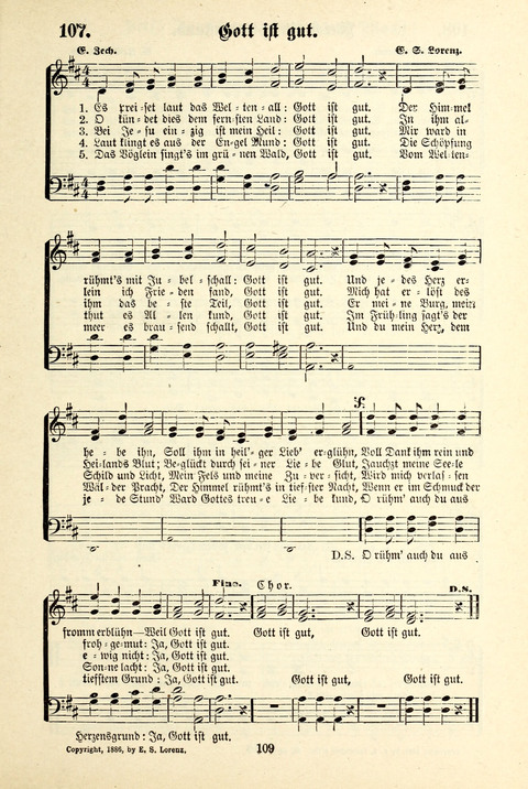 Jubel-Klänge: eine Sammlung geistlicher Lieder für Sonntagschulen und Jugendvereine page 109