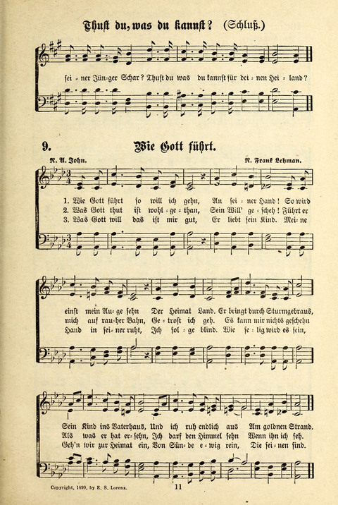 Jubel-Klänge: eine Sammlung geistlicher Lieder für Sonntagschulen und Jugendvereine page 11