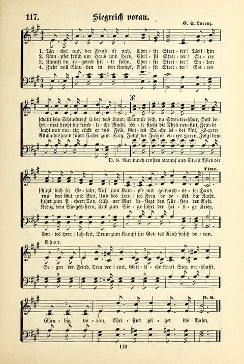 Jubel-Klänge: eine Sammlung geistlicher Lieder für Sonntagschulen und Jugendvereine page 119