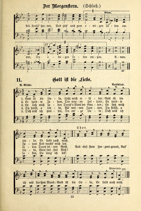 Jubel-Klänge: eine Sammlung geistlicher Lieder für Sonntagschulen und Jugendvereine page 13